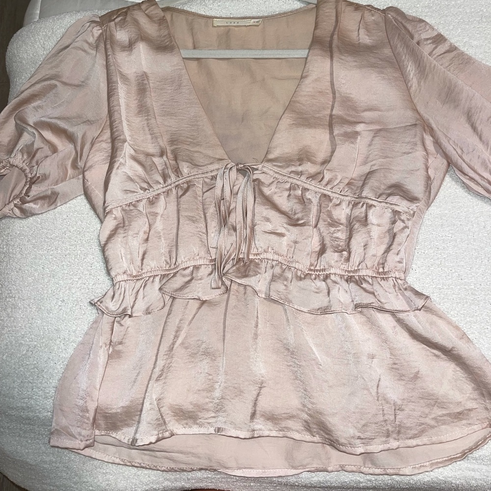Lush baby pink blouse! perfect condition! super cute!